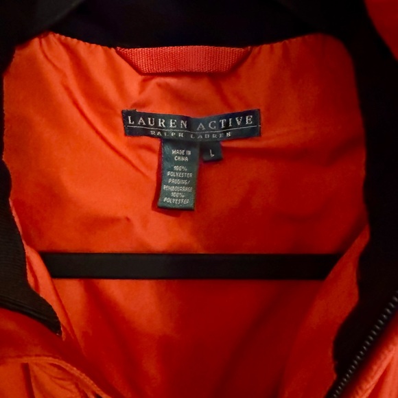 Lauren Ralph Lauren Women's Orange Quilted Vest Size - Large - Picture 4 of 10